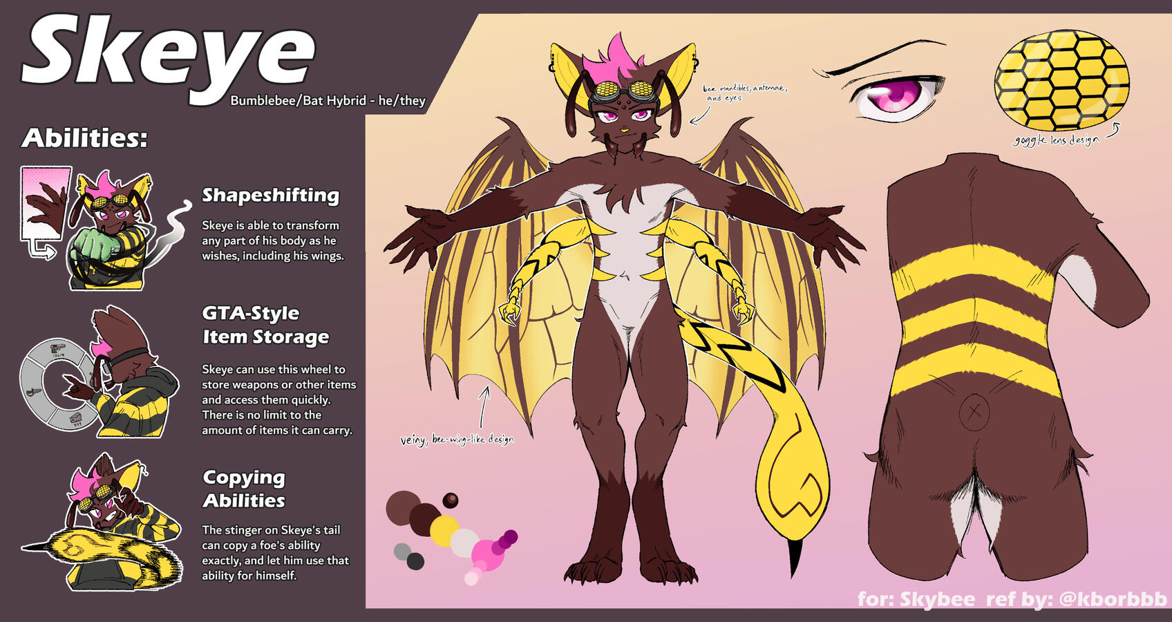 Reference sheet for @GiveTheCheese
